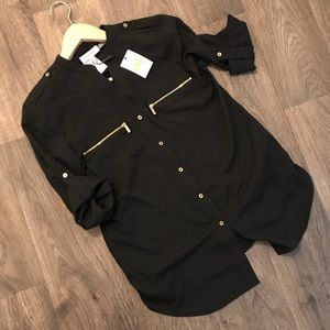 Calvin Klein Zip Pocket Roll Sleeve Shirt 💕